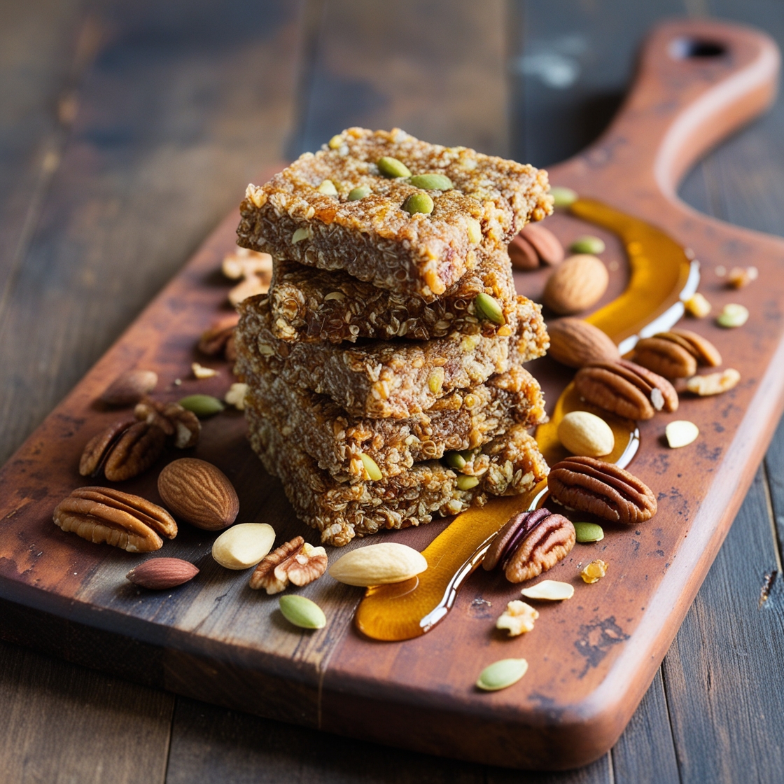 Barritas Energéticas de Quinoa y Semillas – Snack Saludable y Sin Azúcar