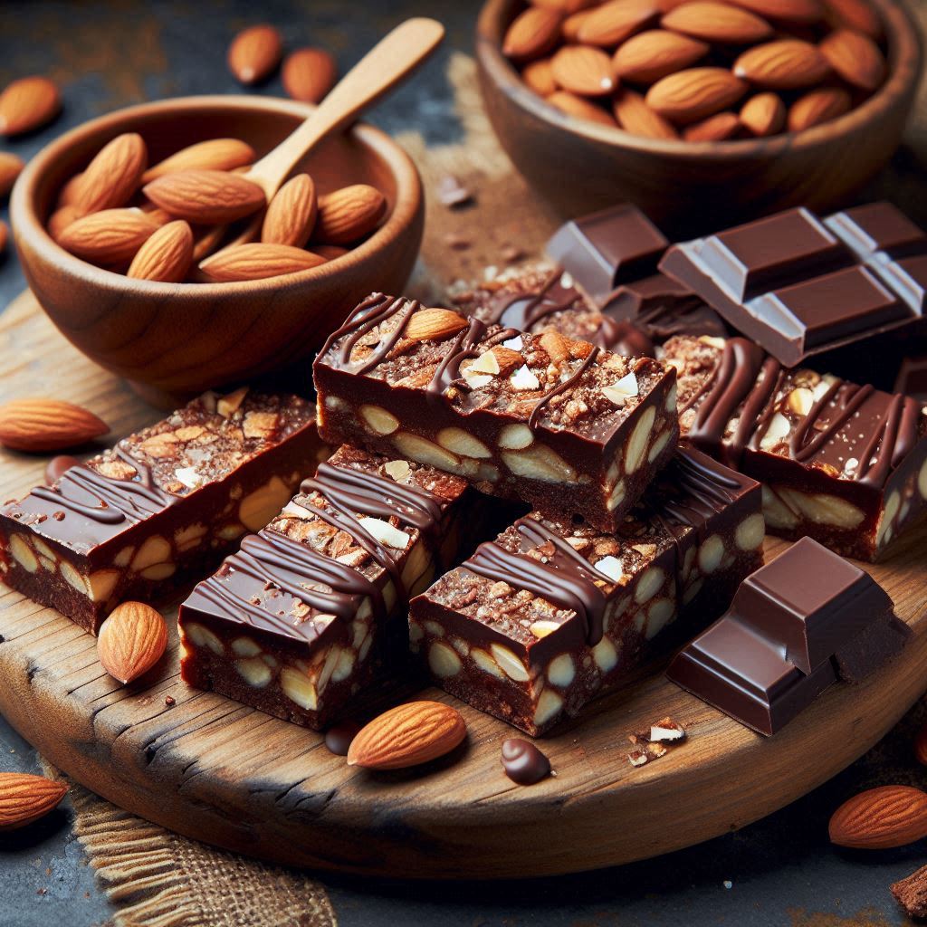 Barritas Paleo de Almendra y Chocolate – Snack Energético Natural