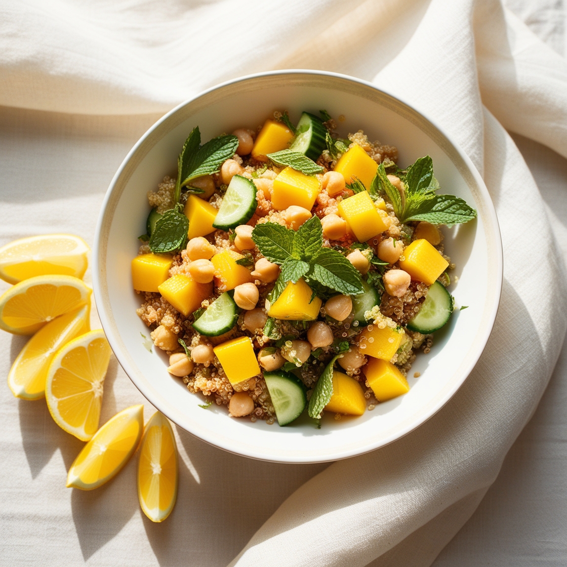 Ensalada de Quinoa y Mango – Fresca, Ligera y Nutritiva